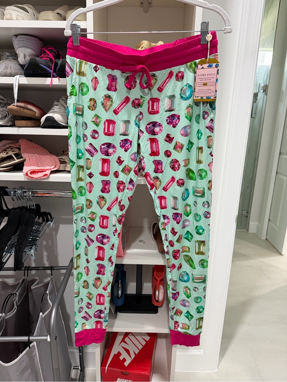 Bomb Party Summer Stack Lounge Pants Summer Jewels Size Small
